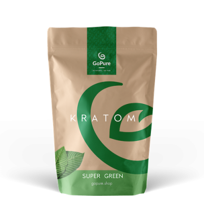 Super Green Kratom powder by GoPure – premium green vein kratom blend