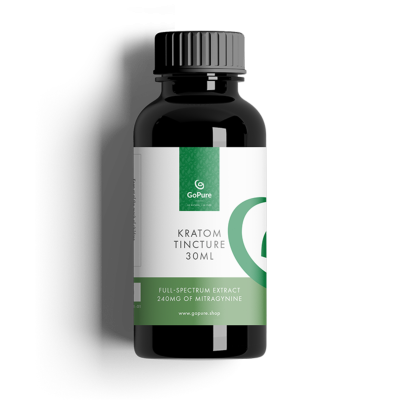 Liquid kratom tincture - potent green 30ml bottle full spectrum liquid