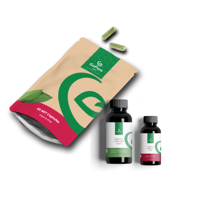 Kratom Extract Elite Pack - 2 Capsules, 1 Kratom Tincture — Liquid Green, and 1 Kanna Liquid