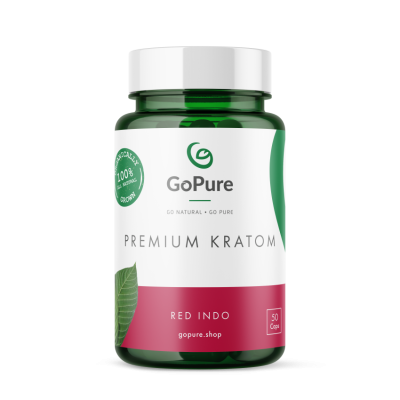 GoPure Red Indo Kratom Capsules