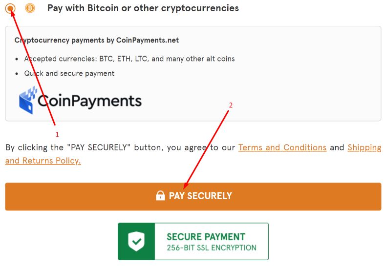 bitcoin payment to buy kratom